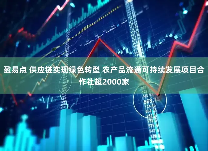盈易点 供应链实现绿色转型 农产品流通可持续发展项目合作社超2000家