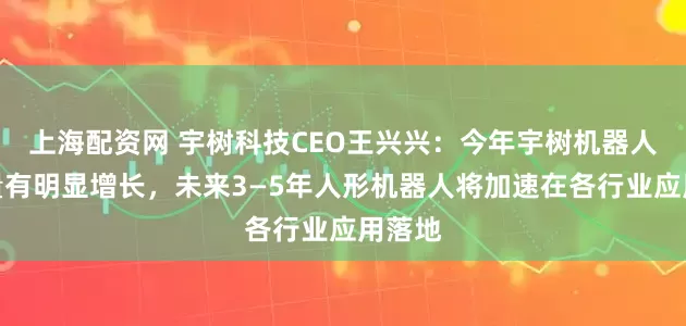 上海配资网 宇树科技CEO王兴兴：今年宇树机器人出货量有明显增长，未来3—5年人形机器人将加速在各行业应用落地