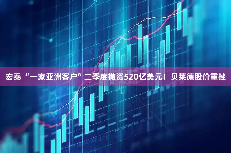 宏泰 “一家亚洲客户”二季度撤资520亿美元！贝莱德股价重挫